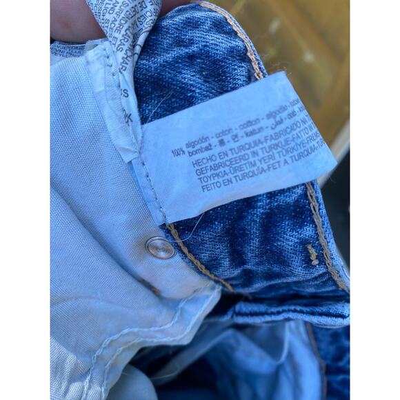 Zara high waist wide leg distressed jeans size 8 - Picture 5 of 5